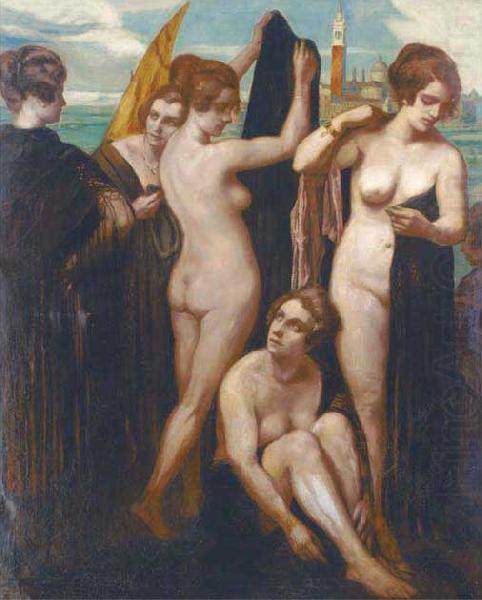 Emile Bernard Bathers in the lagoon china oil painting image